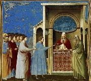 GIOTTO di Bondone The Bringing of the Rods to the Temple oil painting artist